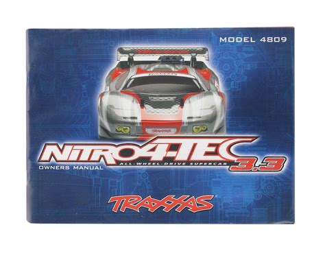 Traxxas Owners Manual (Nitro 4-Tec 3.3) [TRA4899R] - RC Planet