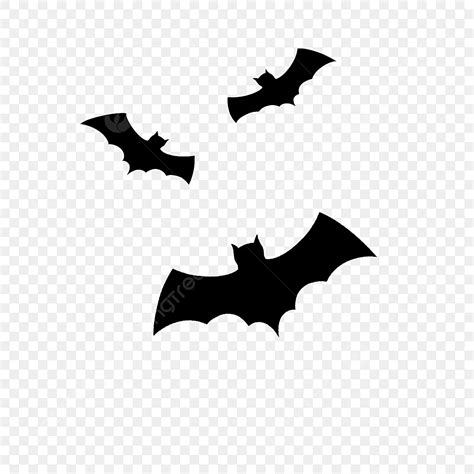 Bat Swarm Silhouette PNG Images, Three Flying Bats Silhouette Bat Swarm ...