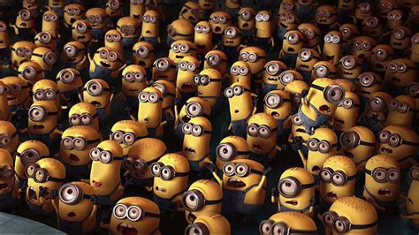 1920x1080px | free download | HD wallpaper: minions, Despicable Me, large group of objects ...