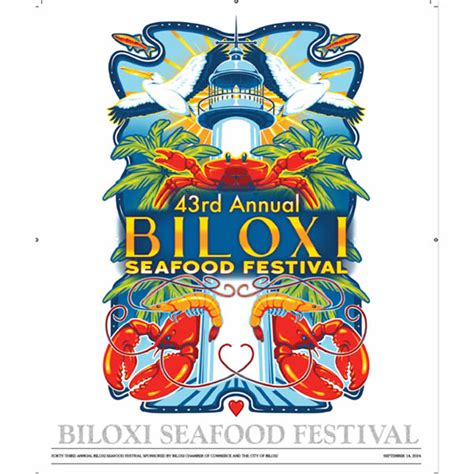 2024 Biloxi Seafood Festival Poster - Biloxi Chamber of Commerce