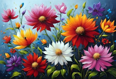 Flowers Art Painting Background Free Stock Photo - Public Domain Pictures