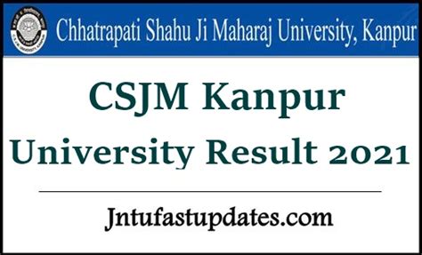 CSJM Kanpur University Results 2021 (Released) - BA B.Com B.Sc 1st 2nd ...