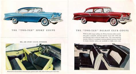 '56 Chevy interior. | Chevrolet, Sports coupe, Car ads