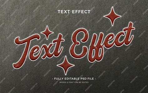 Premium PSD | Fabric text effect