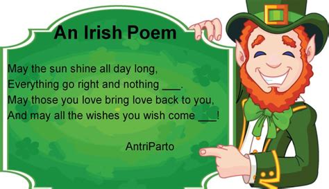 An Irish Poem #learnenglish | Irish poems, Learn english, Poems