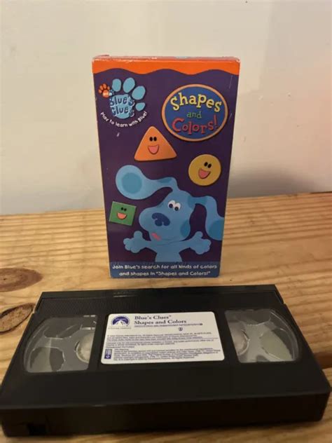 NICK JR BLUE’S Clues Learn Shapes Colors VHS Video BUY 2 GET 1 FREE ...