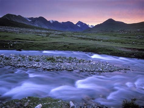 Glacial river, Altai Tavan Bogd National Park, Mongolia | National ...