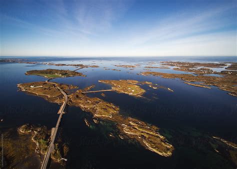 "Aerial View Of The Atlantic Ocean Road, Norway" by Stocksy Contributor "Sky-Blue Creative ...