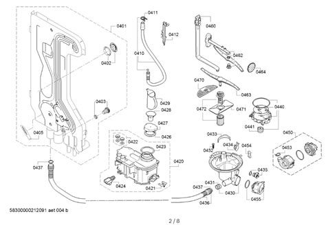 How to Repair | Bosch Dishwasher SMS40E32EU.01 diagram spare parts 2.9