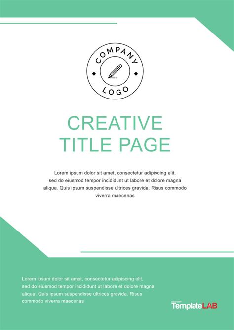 46 Amazing Cover Page Templates (Word, PowerPoint + PSD)