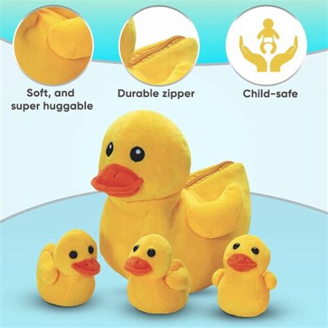 KOVOT Plush Mother Duck & 3 Quacking Baby Ducklings, Mother Duck & 3 Ducklings - Fred Meyer