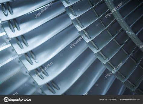 Turbine blades jet engine aircraft Stock Photo by ©sandsun 176253402