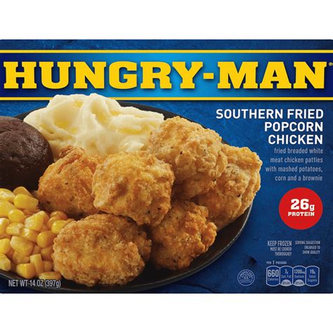 Hungry-Man Southern Fried Popcorn Chicken Frozen Dinner (14 oz) - Instacart