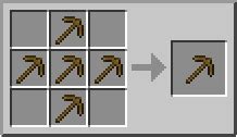 Better Wooden Pickaxe | How to craft better wooden pickaxe in Minecraft ...