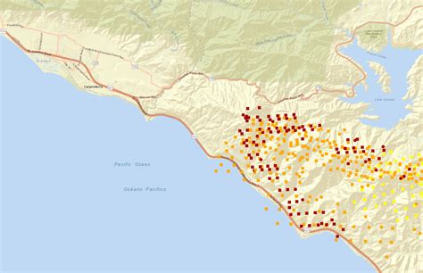 Thomas Fire Burn Zone Map