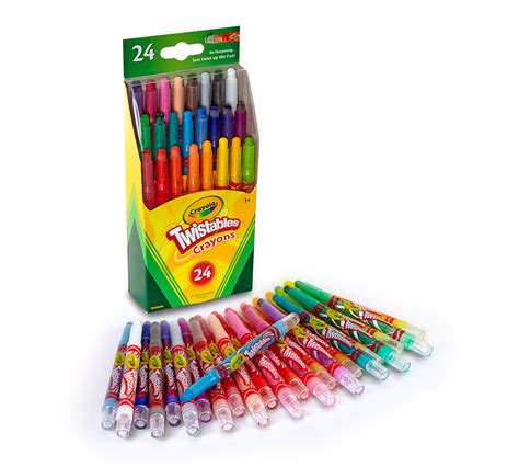 Crayola Mini Twistables Crayons, Neon Colors Included, 24ct, Gift for Kids | Crayola