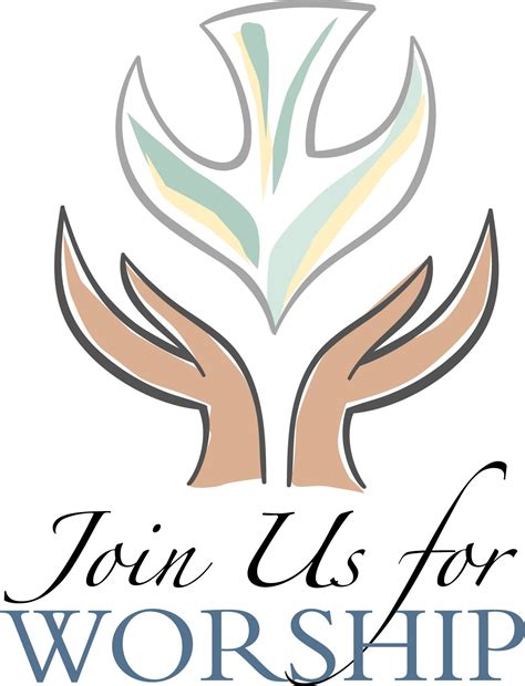 the logo for join us for worship