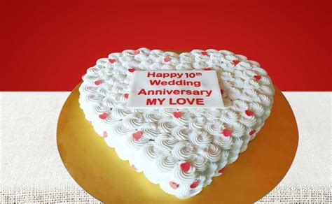 Special 10th Wedding Anniversary Cakes | Gurgaon Bakers