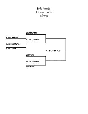 18 Team Single Elimination Bracket 7 team single elimination printable ...