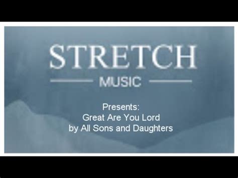 Great Are You Lord Cover - YouTube