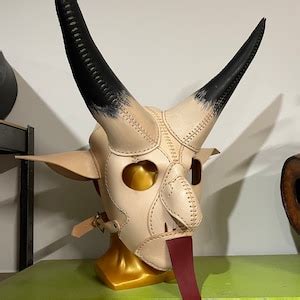 Krampus Mask Pattern Devil Mask DIY Pdf Download Video Tutorial - Etsy