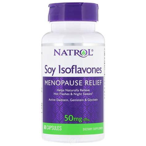 Natrol Soy Isoflavones Menopause Relief Naturally Relieve 60 Capsule - Walmart.com