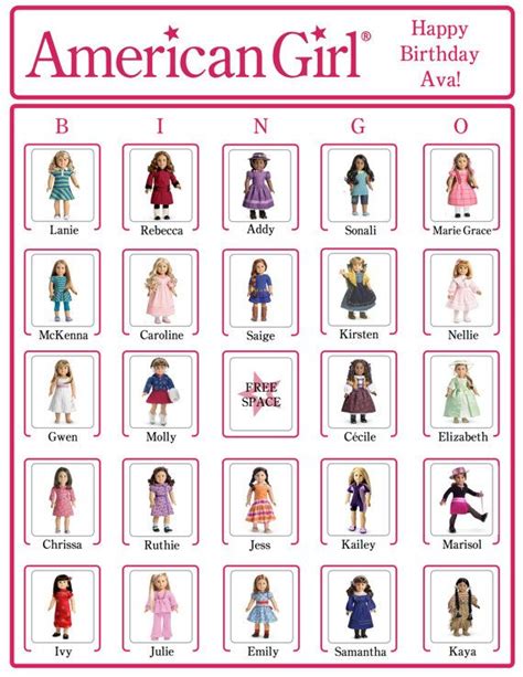 Birthdays, Bingo, Invites, & More! | American girl birthday, American ...