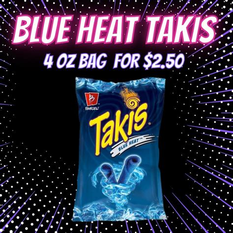 Blue Heat Takis: Mexican chips | Etsy