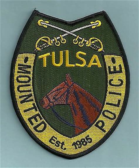 TULSA OKLAHOMA POLICE MOUNTED PATROL PATCH | Police