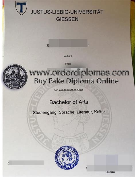 Where to buy a fake University of Giessen diploma?