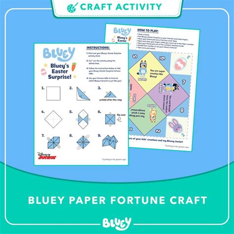 A Bluey Easter Craft! in 2021 | Craft activities, Crafts, Disney junior