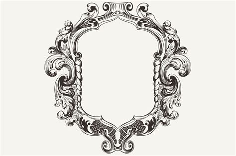 High Ornate Vintage Frame. Vector. ~ Graphics on Creative Market