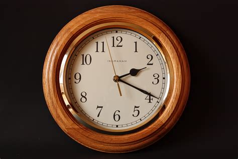 Free Images : watch, hand, time, number, alarm clock, decor, minute, dial, wall clock, wooden ...