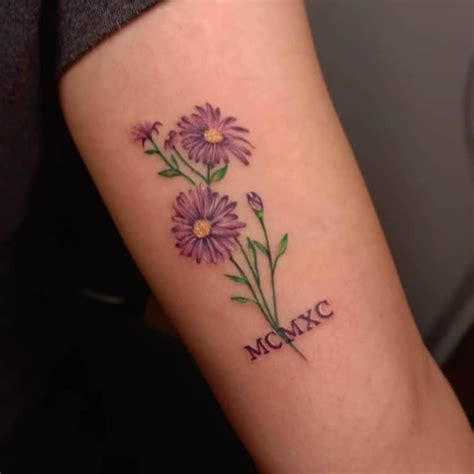 Top 53+ Best Aster Flower Tattoo Ideas - [2021 Inspiration Guide]