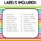 2x4 Shipping Labels Editable Templates For Student Items by Sweet ...