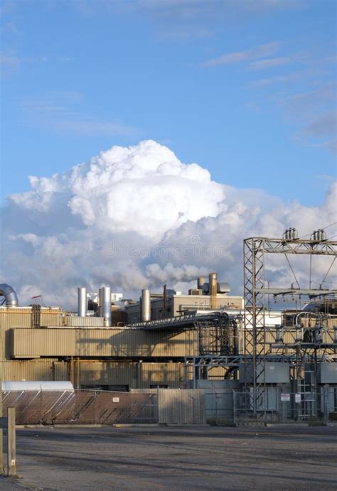 Manufacturing Plants Spewing Pollution Stock Photo - Image of factory ...