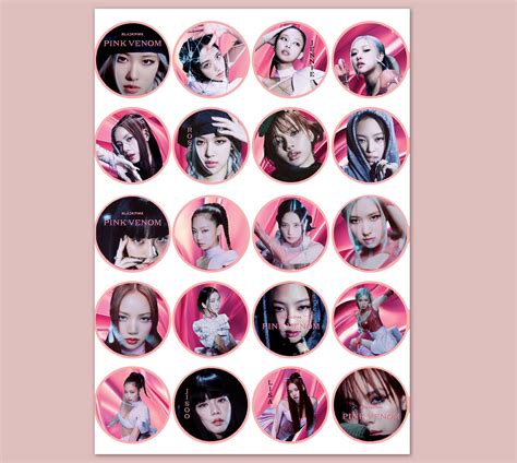 Blackpink Pink Venom PRINTABLE Sticker,party Supplies, Scrapbooking, Kpop Party Blackpink Party ...