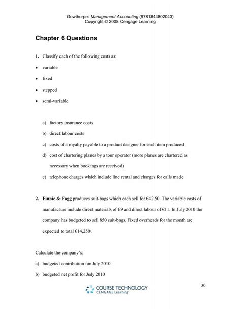 Chapter 6 - Cengage Learning