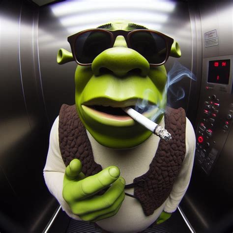 Shrek Smoking : r/hardaiimages