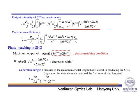 PPT - Chapter 8. Second-Harmonic Generation PowerPoint Presentation, free download - ID:3372254