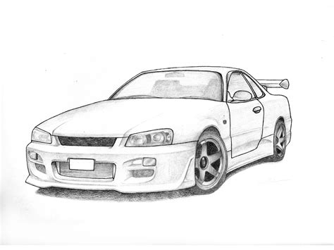 Nissan Skyline GTR Coloring Pages