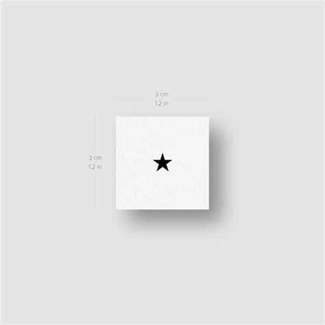 Black Star Temporary Tattoo - Set of 3 – littletattoos