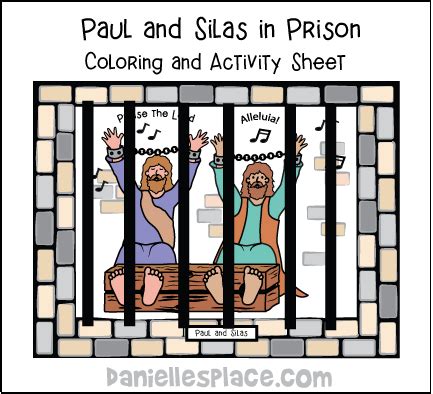 Paul And Silas Coloring Page This entry was posted in bible crafts church coloring page ...