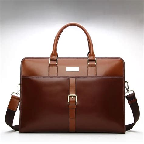 Italy Designer Genuine Leather Briefcase For Men - Buy Leather ...