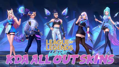 League of Legends Wild Rift KDA All Out Skins - YouTube