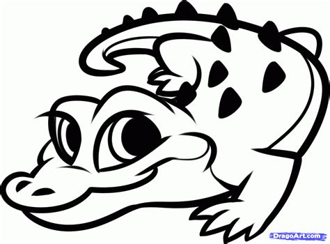 Gator Clipart Black And White | Free download on ClipArtMag