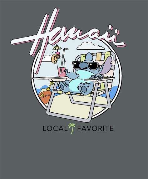 Lilo and Stitch Hawaii Local Favorite Digital Art by Chelsea Weaving - Pixels