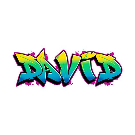 David Graffiti Style Name Accessories Beach Towel | Graffmerch's Artist Shop