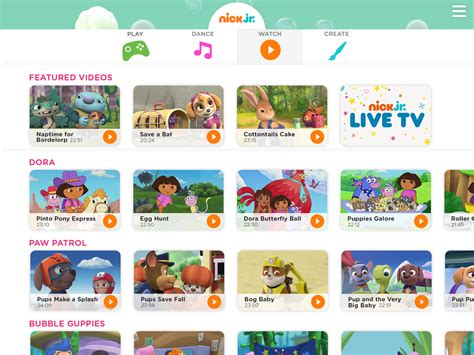 Nick Jr. App — Soo Yun Kim