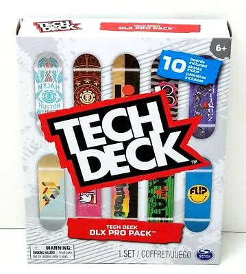 Tech Deck DLX Pro Pack 10 pack Flip Almost PlanB Element Pristine Set ...